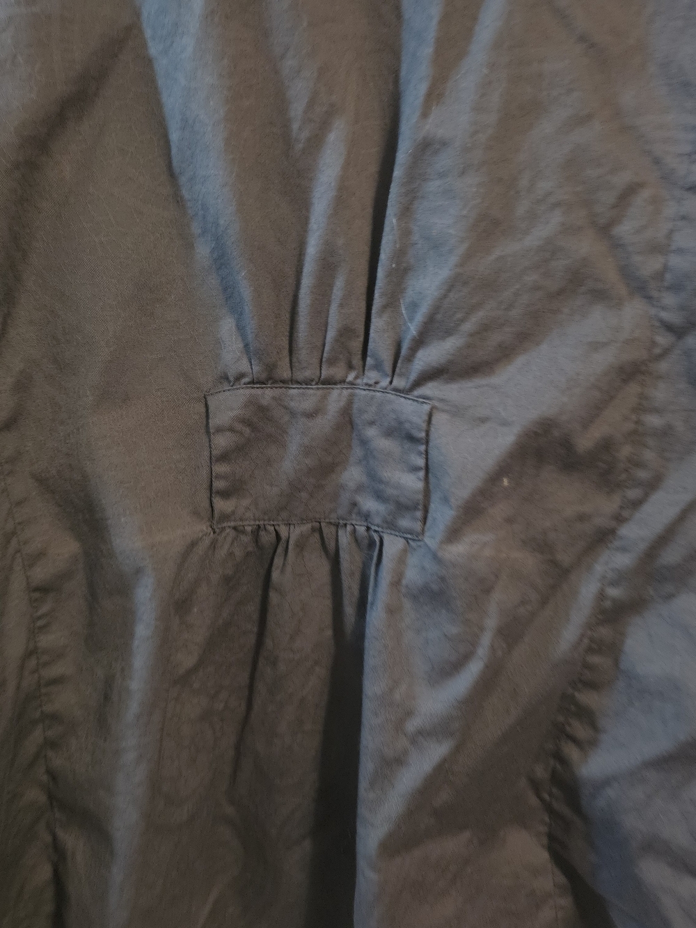 4/$67 Deal! Fred David Short-Sleeve Button Grey Blouse - Picture 6 of 11